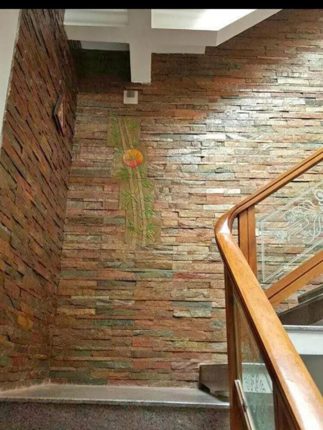 Staircase Wall - Bamboo Slate Artwork